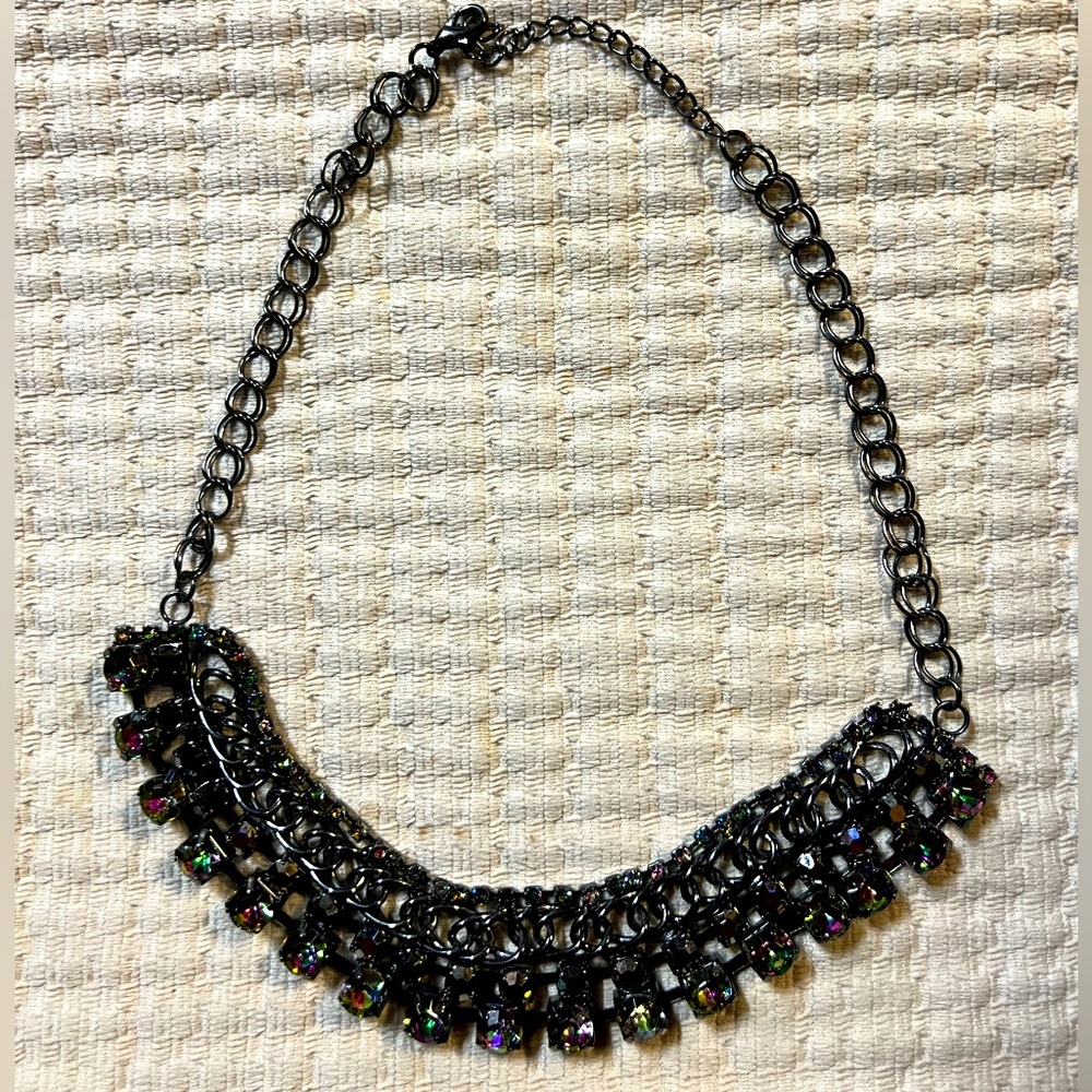 Beautiful necklace with multi color gems